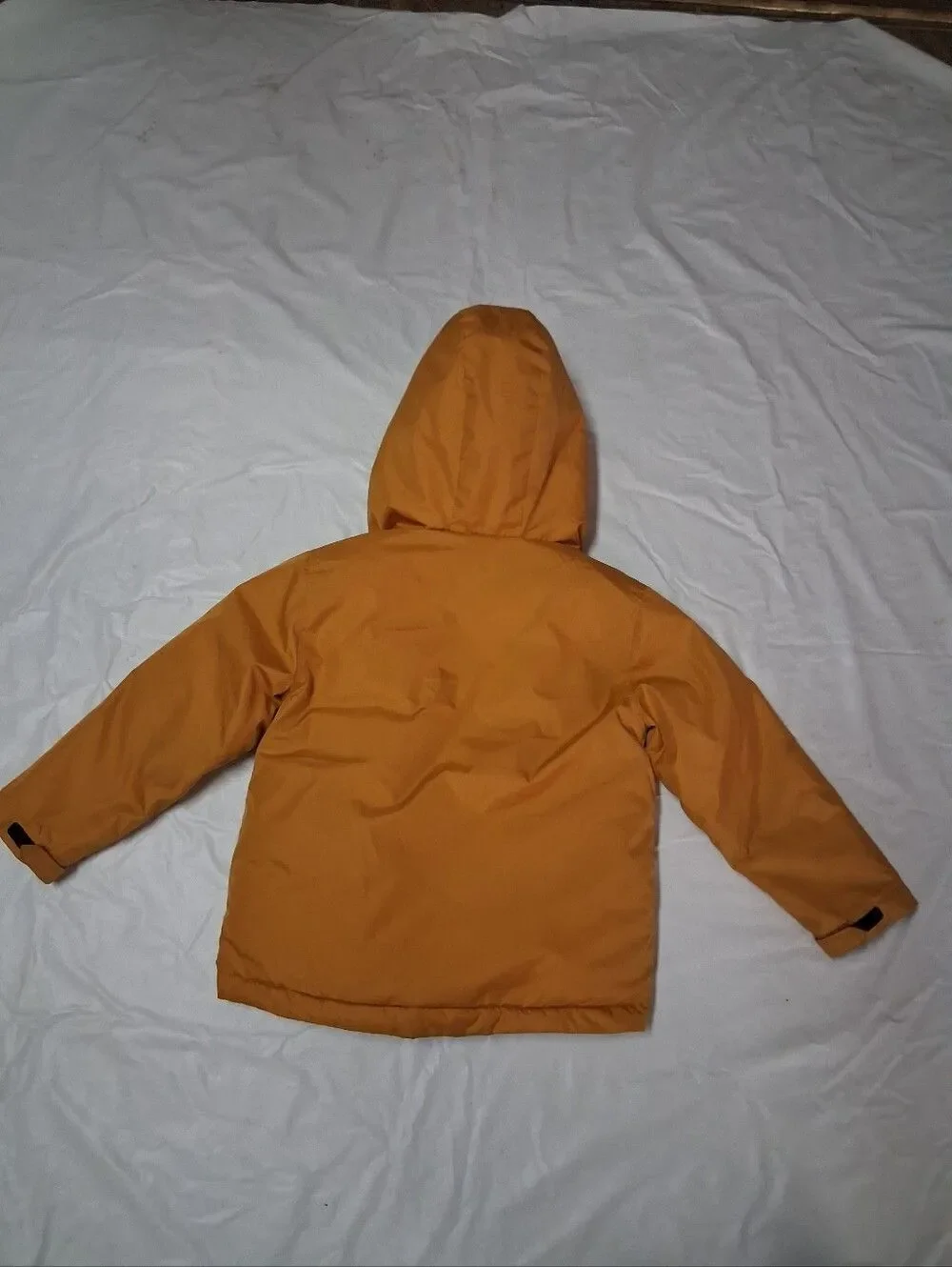 Old Navy Hooded Puffer Jacket - Mustard Yellow Little Boy's Size XS (5)